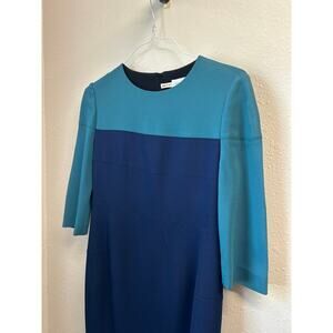 Aquilano Rimondi Navy Dress Size 6 / IT 42 Made in Italy Designer Work Dress